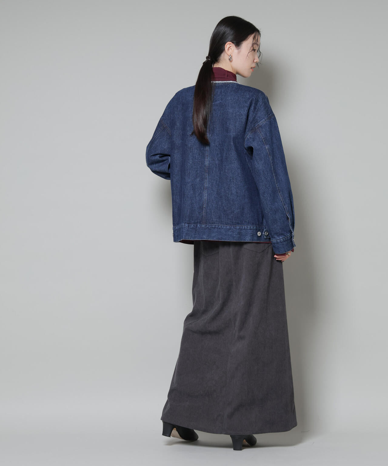 ソフトコーデュロイマキシスカート 6735230319