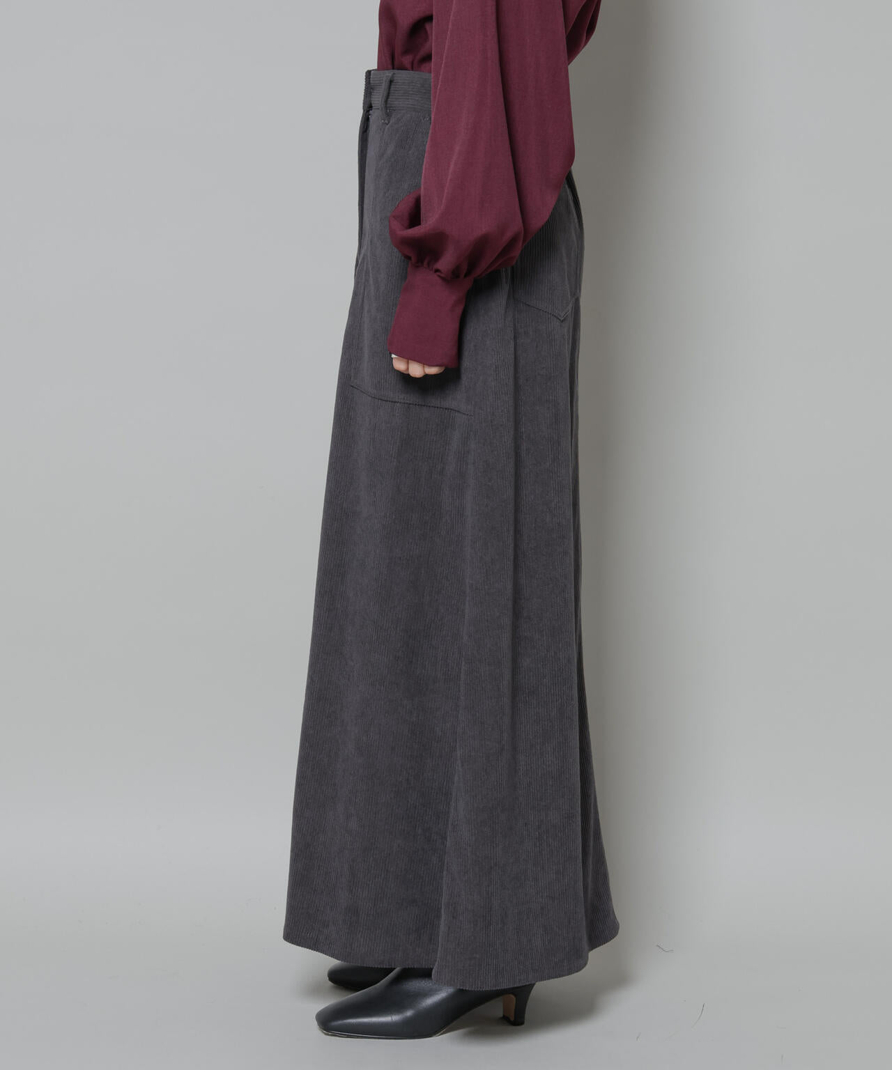 ソフトコーデュロイマキシスカート 6735230319