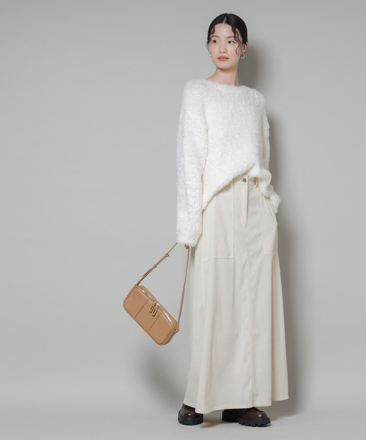 ソフトコーデュロイマキシスカート 6735230319