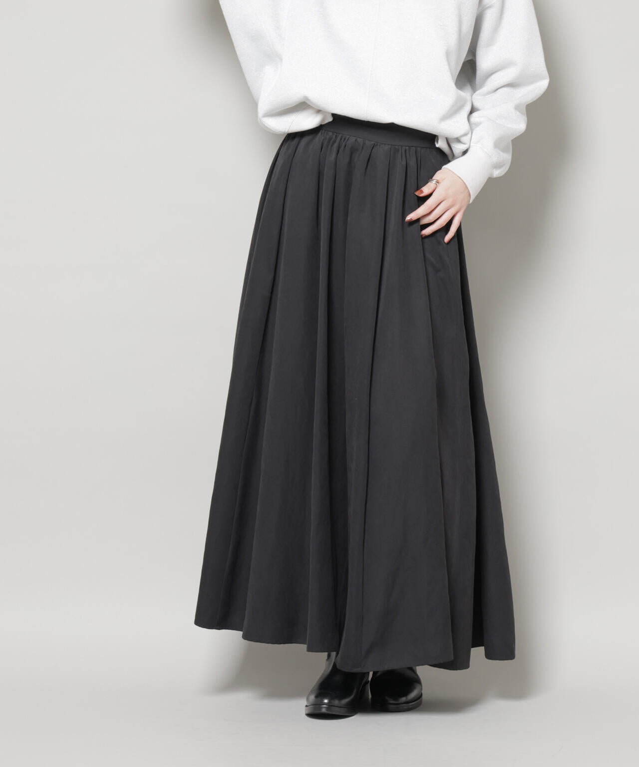 起毛ピーチギャザーボリュームスカート 6735230321