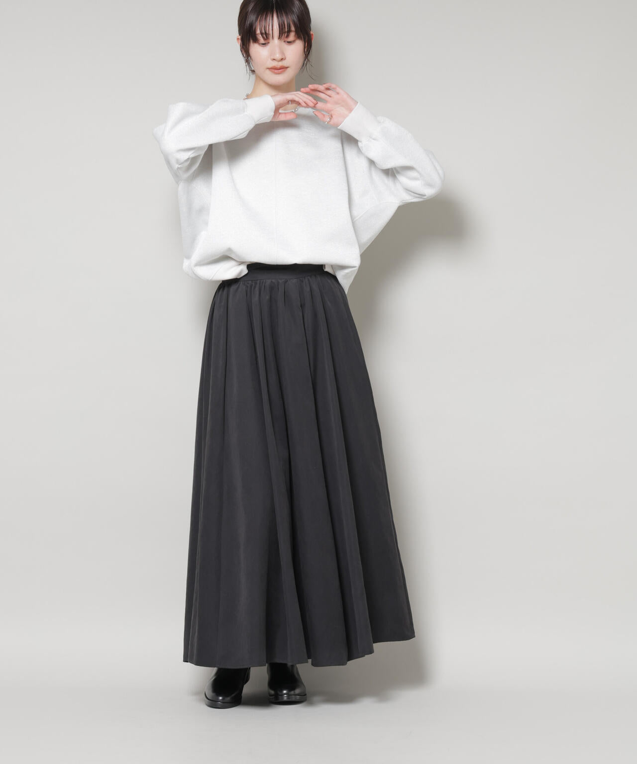 起毛ピーチギャザーボリュームスカート 6735230321