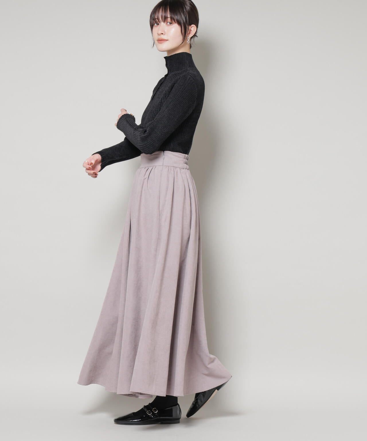 起毛ピーチギャザーボリュームスカート 6735230321