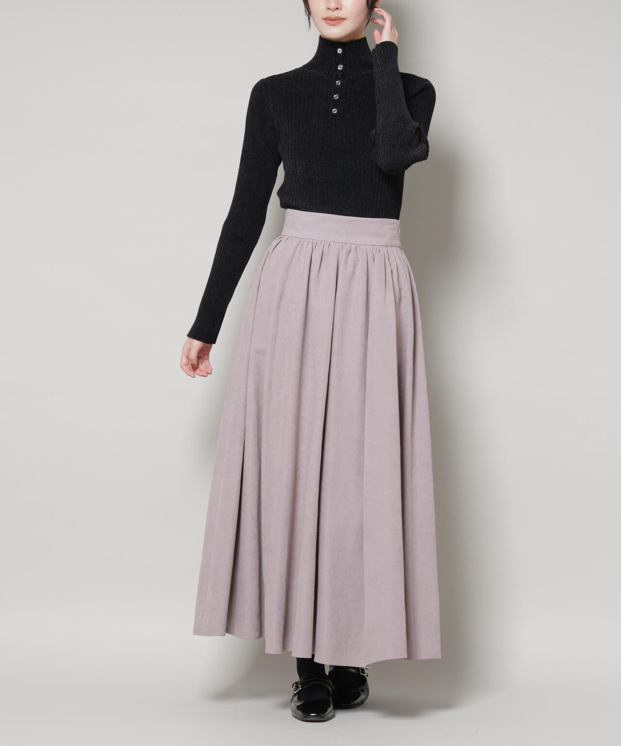 起毛ピーチギャザーボリュームスカート 6735230321