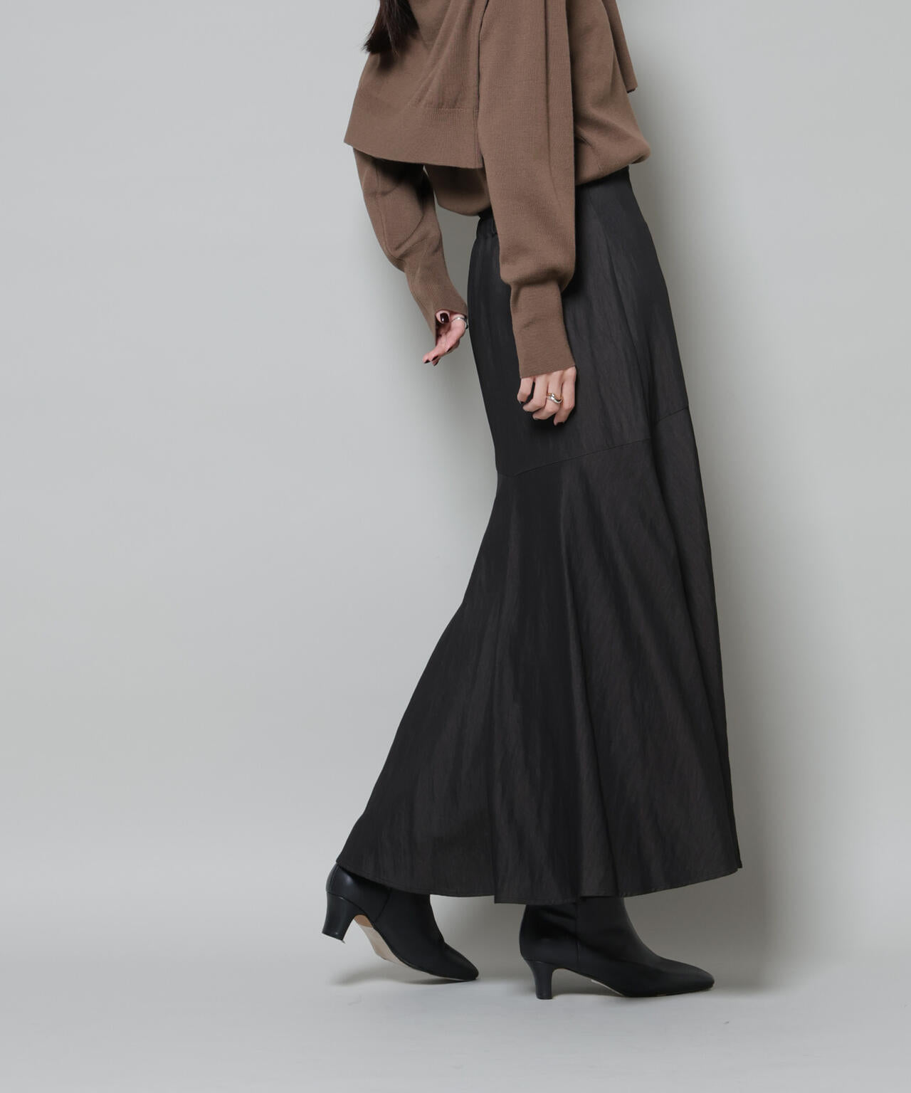 切り替え裾フレアスカート 6735230322