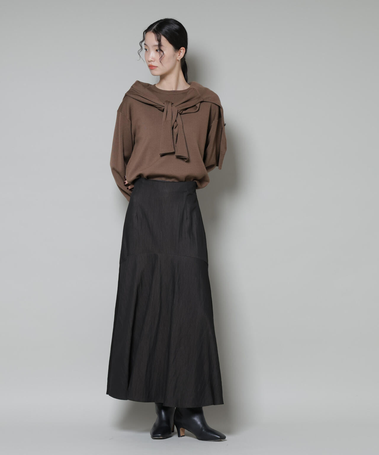 切り替え裾フレアスカート 6735230322