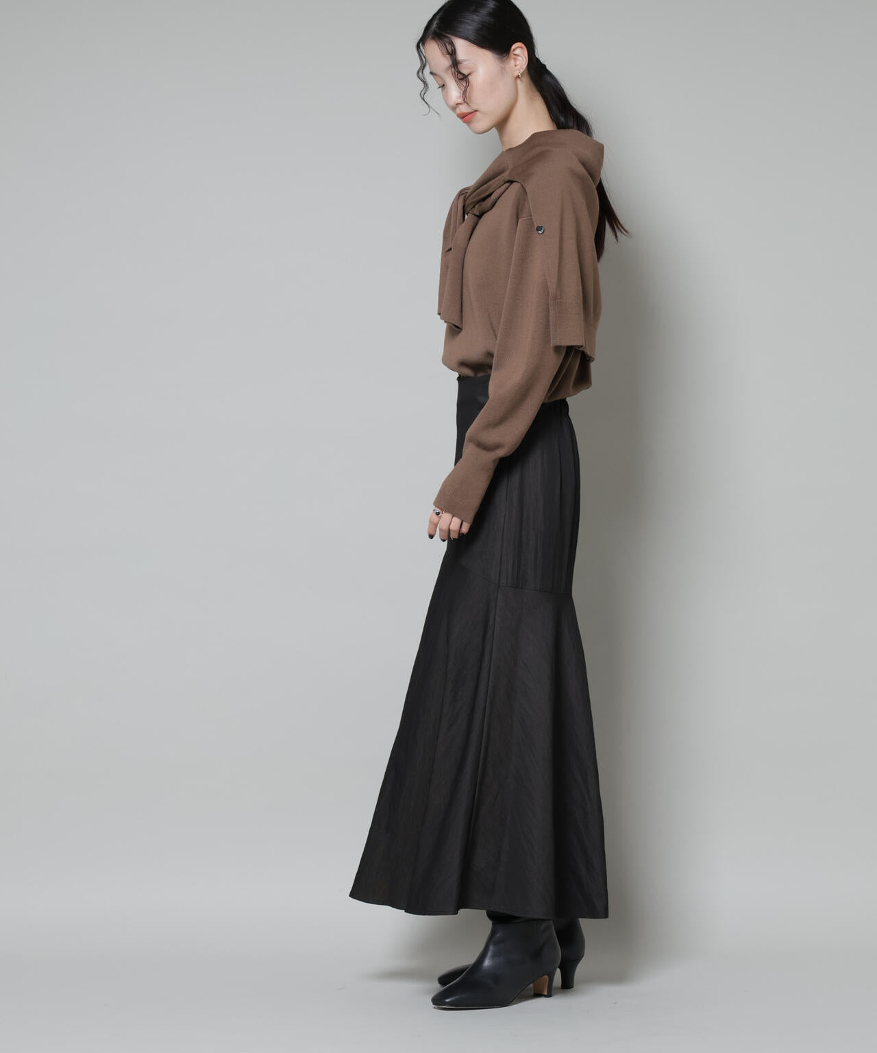 切り替え裾フレアスカート 6735230322