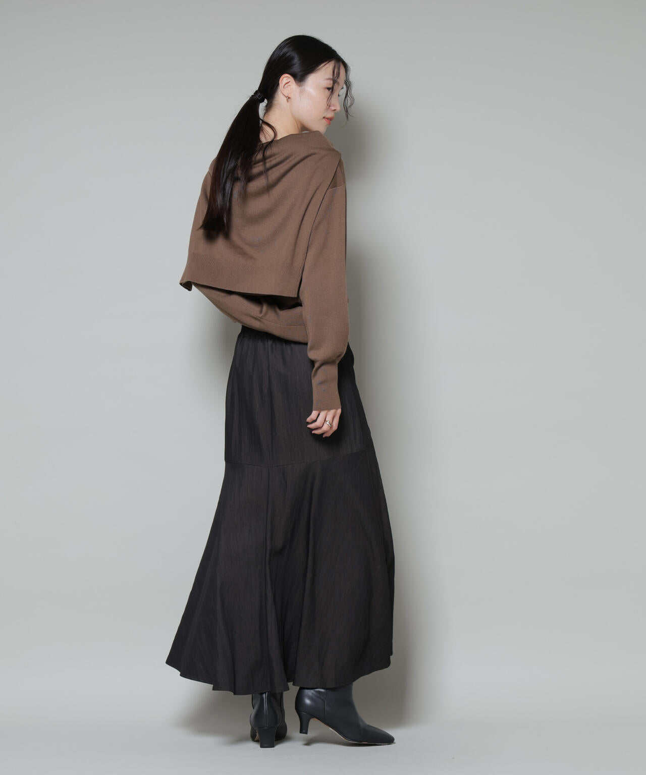 切り替え裾フレアスカート 6735230322