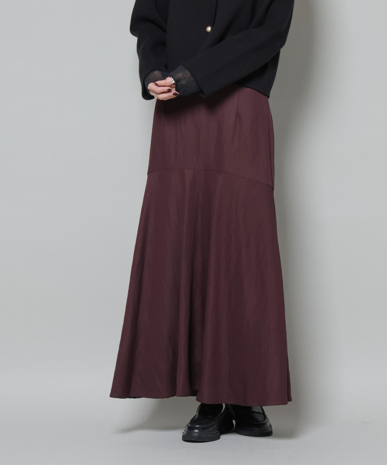 切り替え裾フレアスカート 6735230322