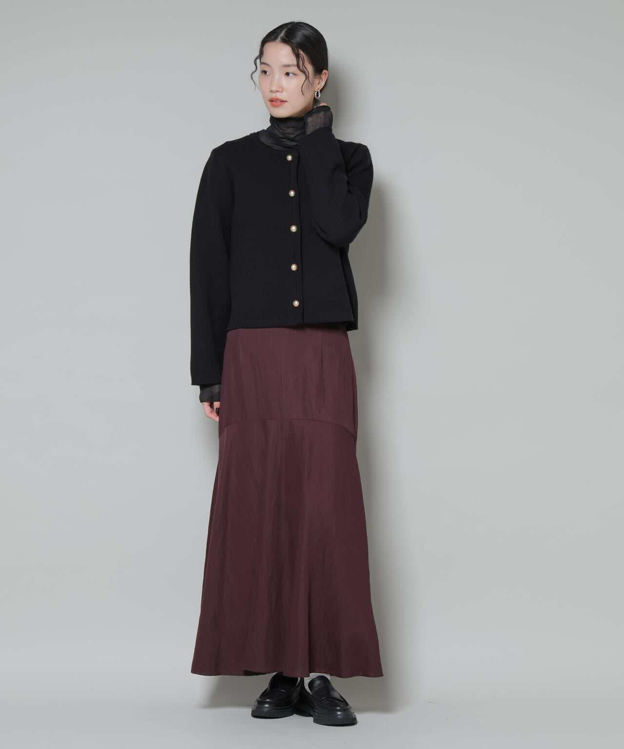 切り替え裾フレアスカート 6735230322