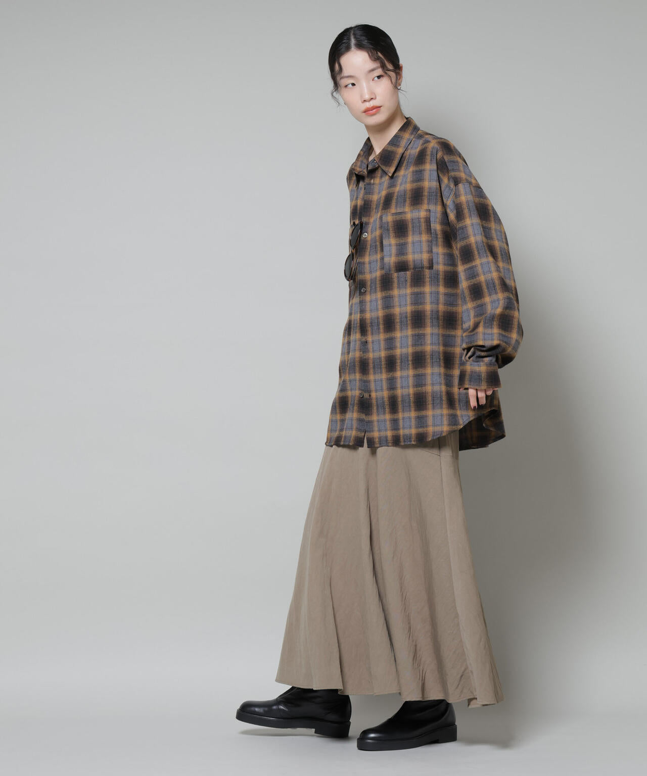 切り替え裾フレアスカート 6735230322