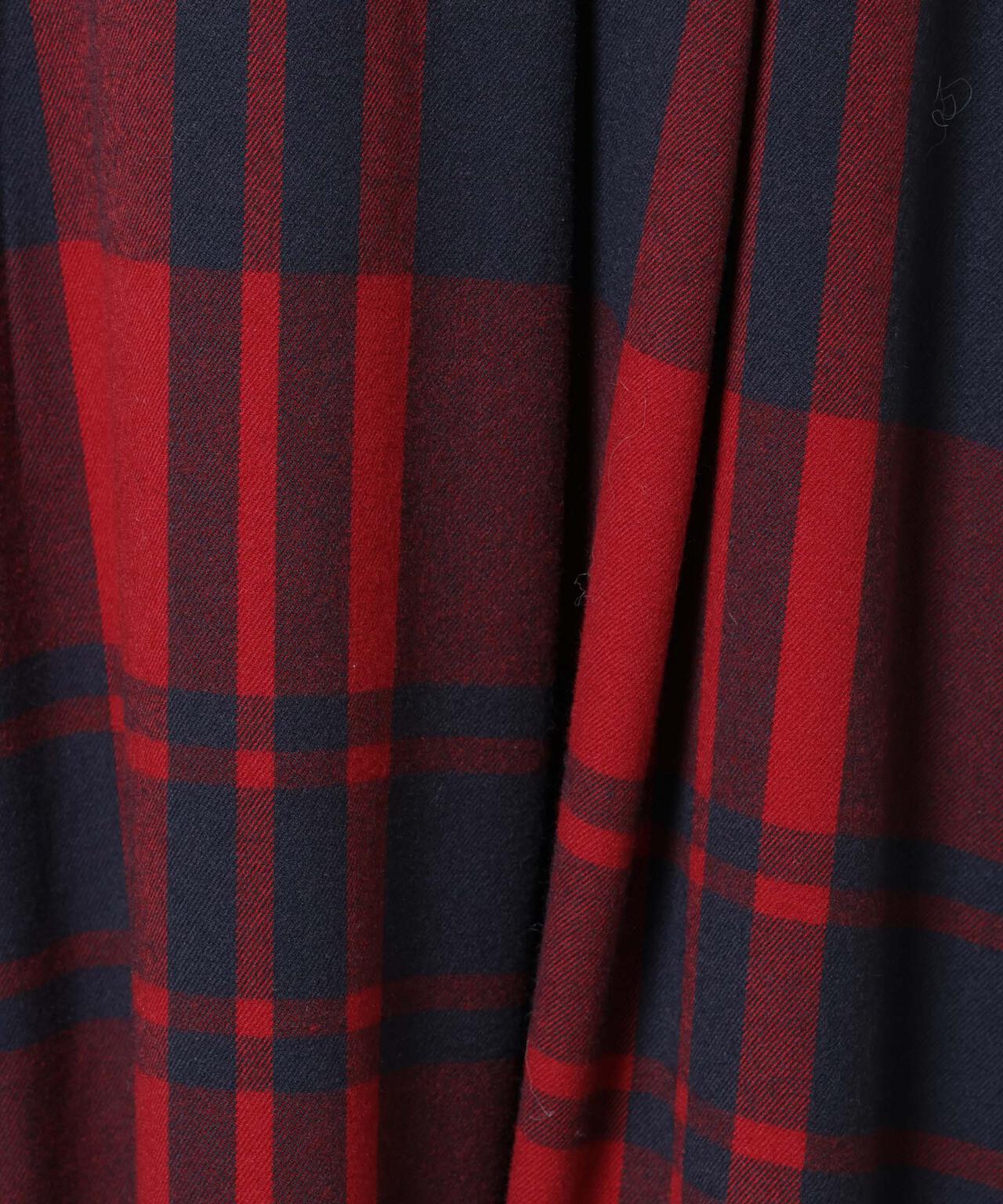 起毛チェックタックフレアスカート 6735230323