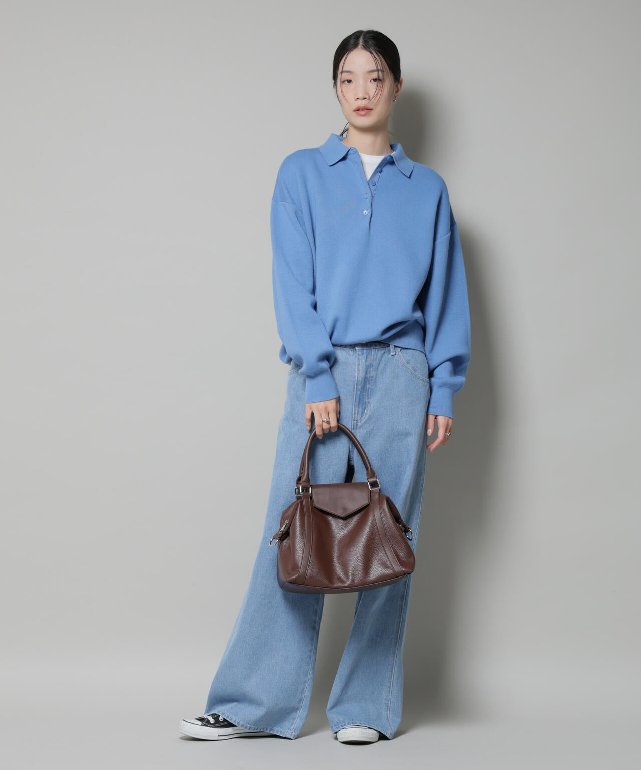 ショルダー付きフラップミニボストン 6735232308