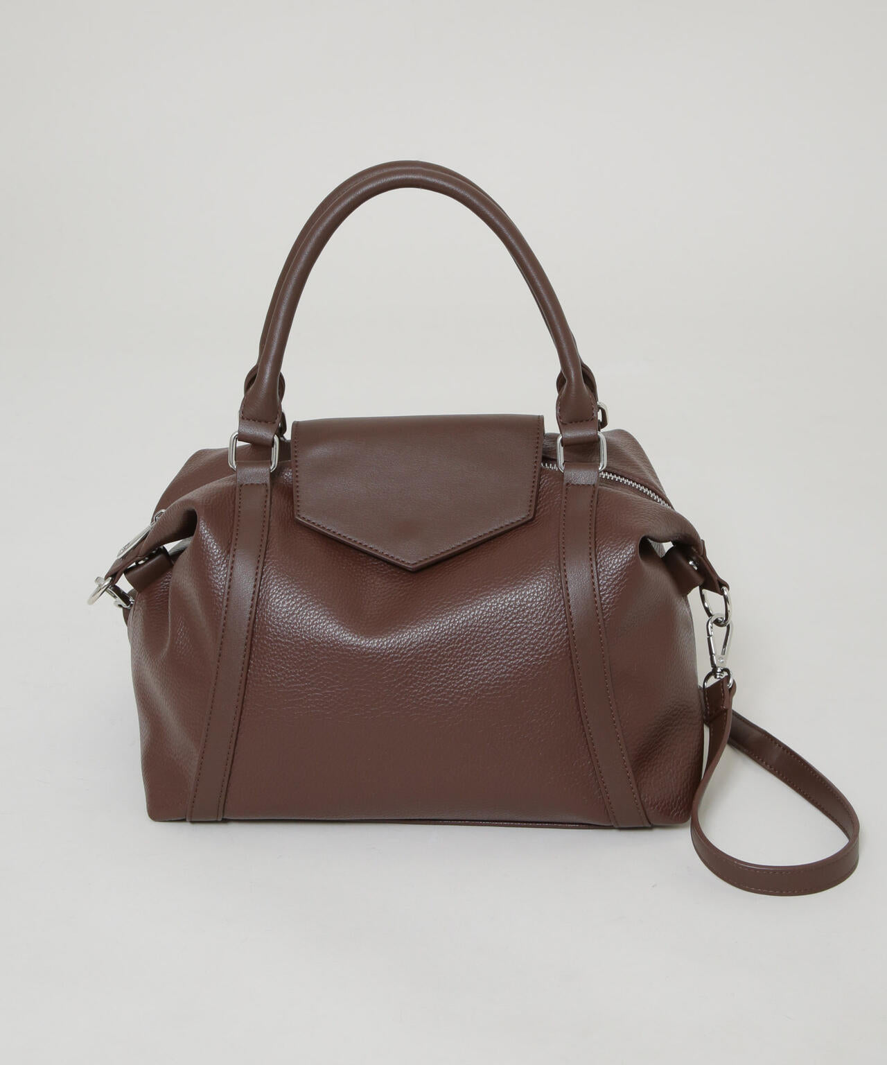 ショルダー付き フラップ ミニボストン