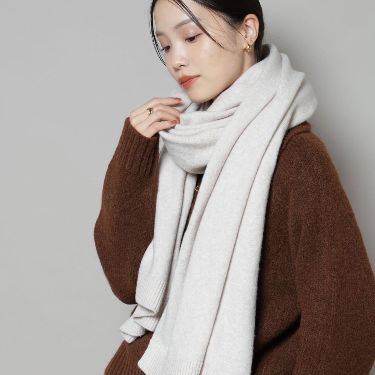 新品未使用　シュガーローズ　ストール付きニット 6735241302-