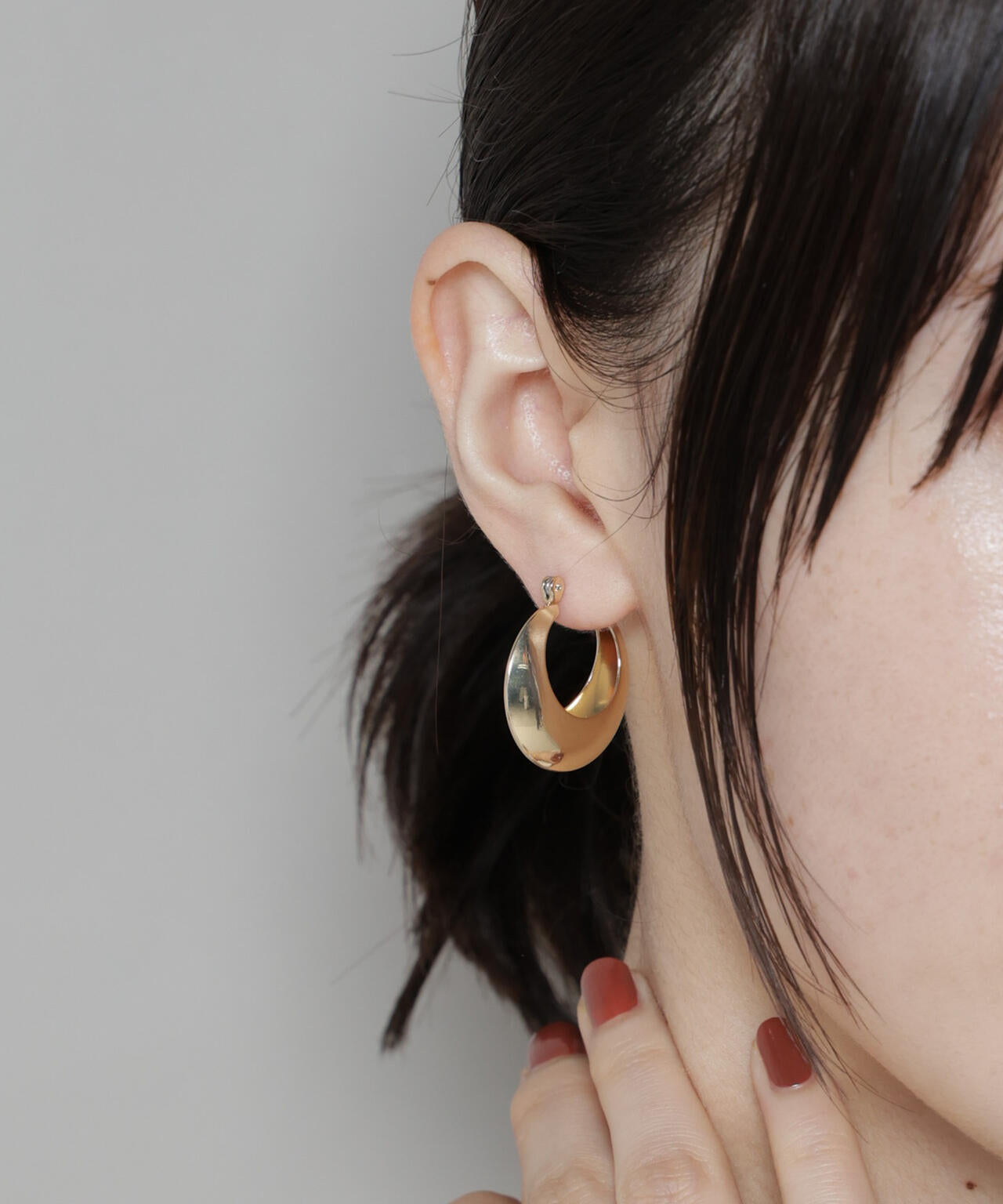 ボリューム フープ ピアス