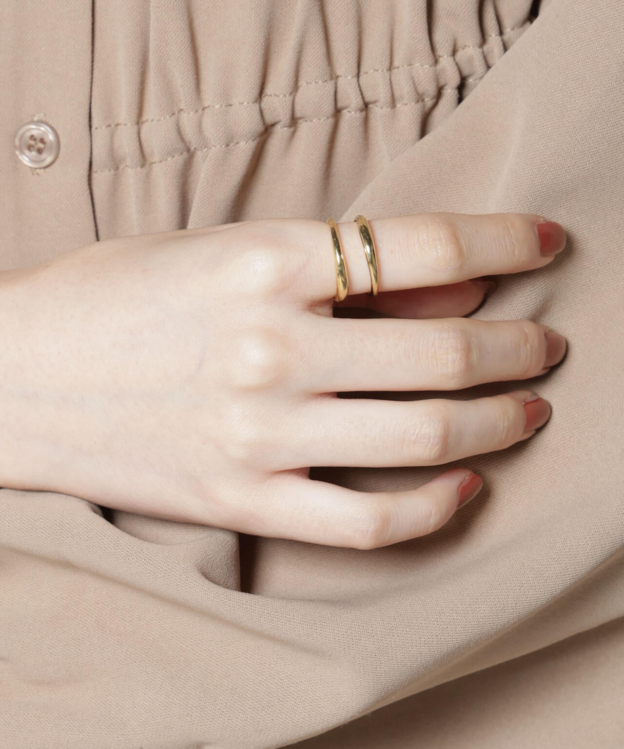 2連風 デザイン リング