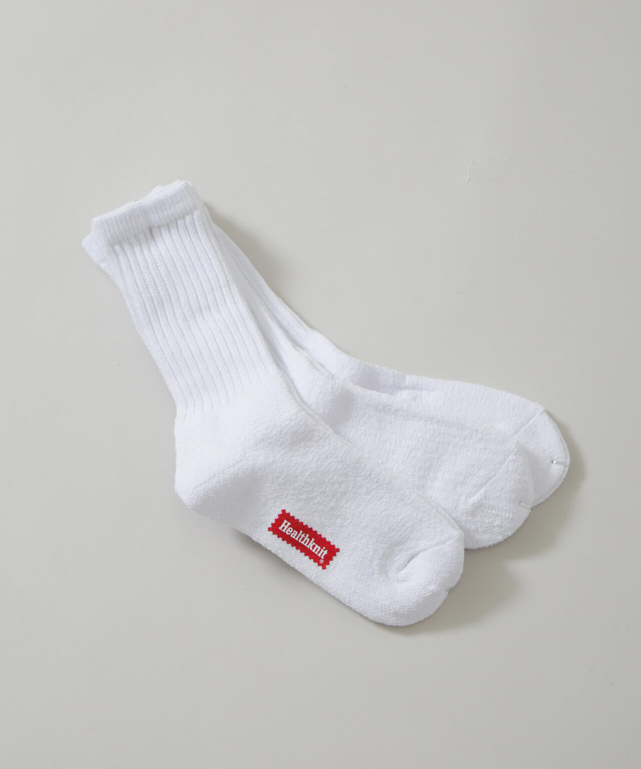 Healthknit/シンカーWHITE無地SOX 6735251300
