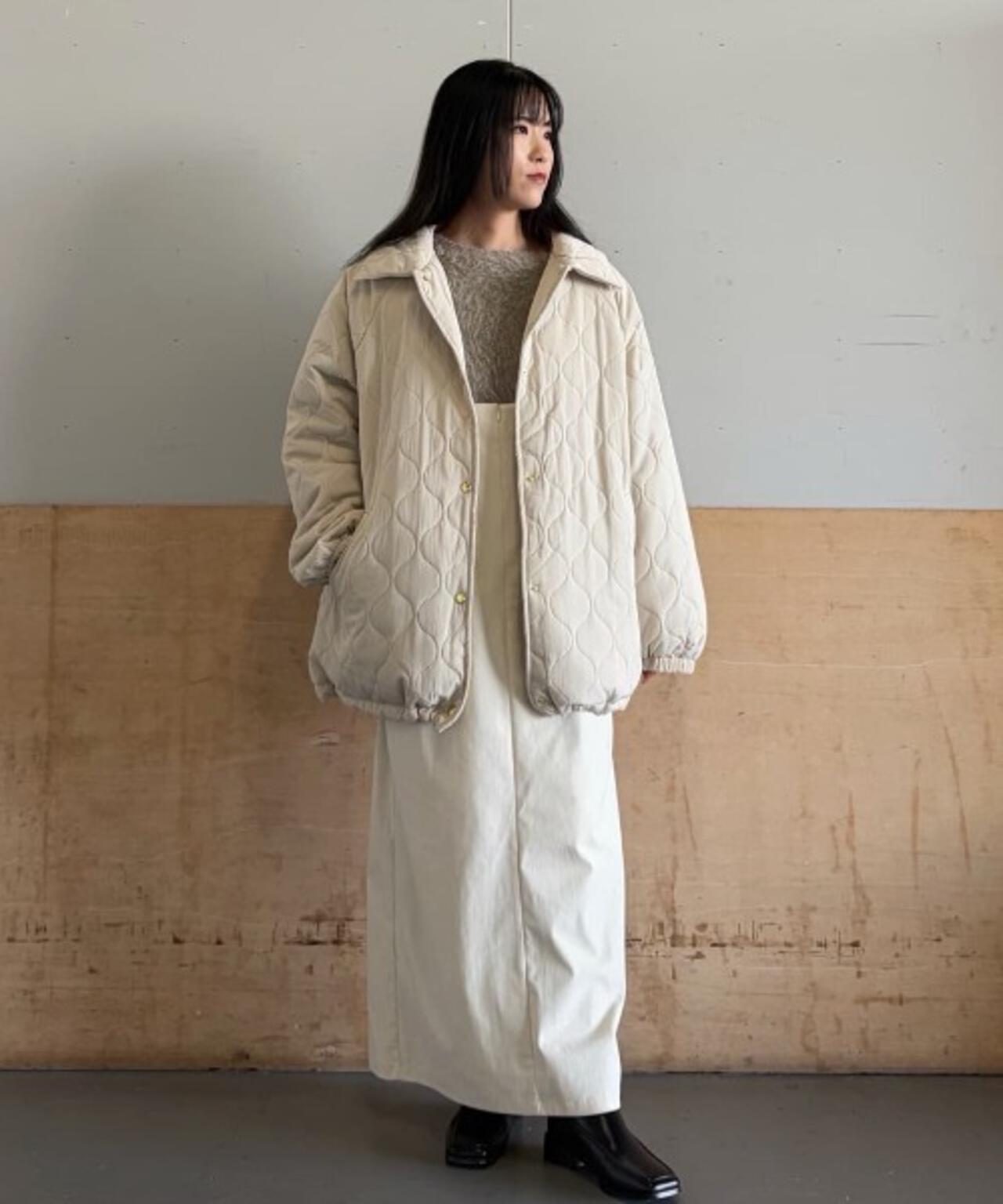 ひょうたんキルトラグランミドルコート 6736111300