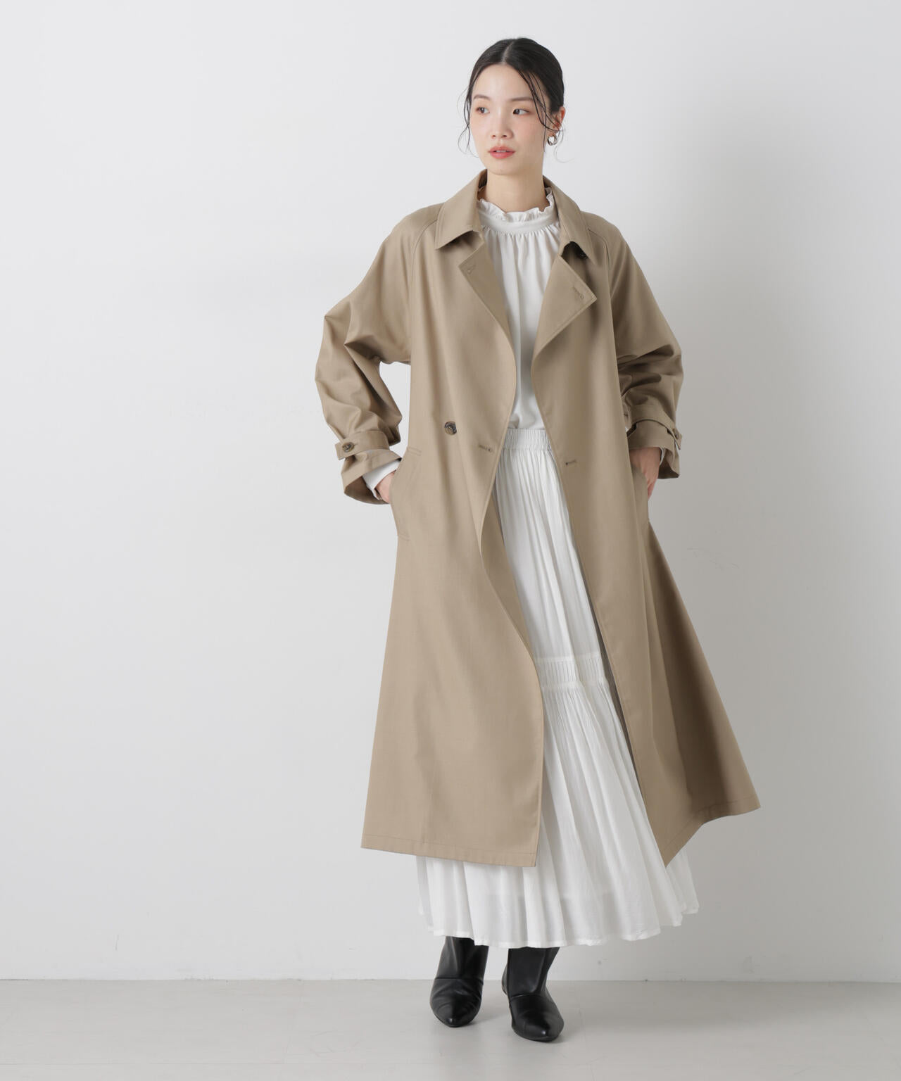 撥水 ＆ 花粉ガード トレンチコート