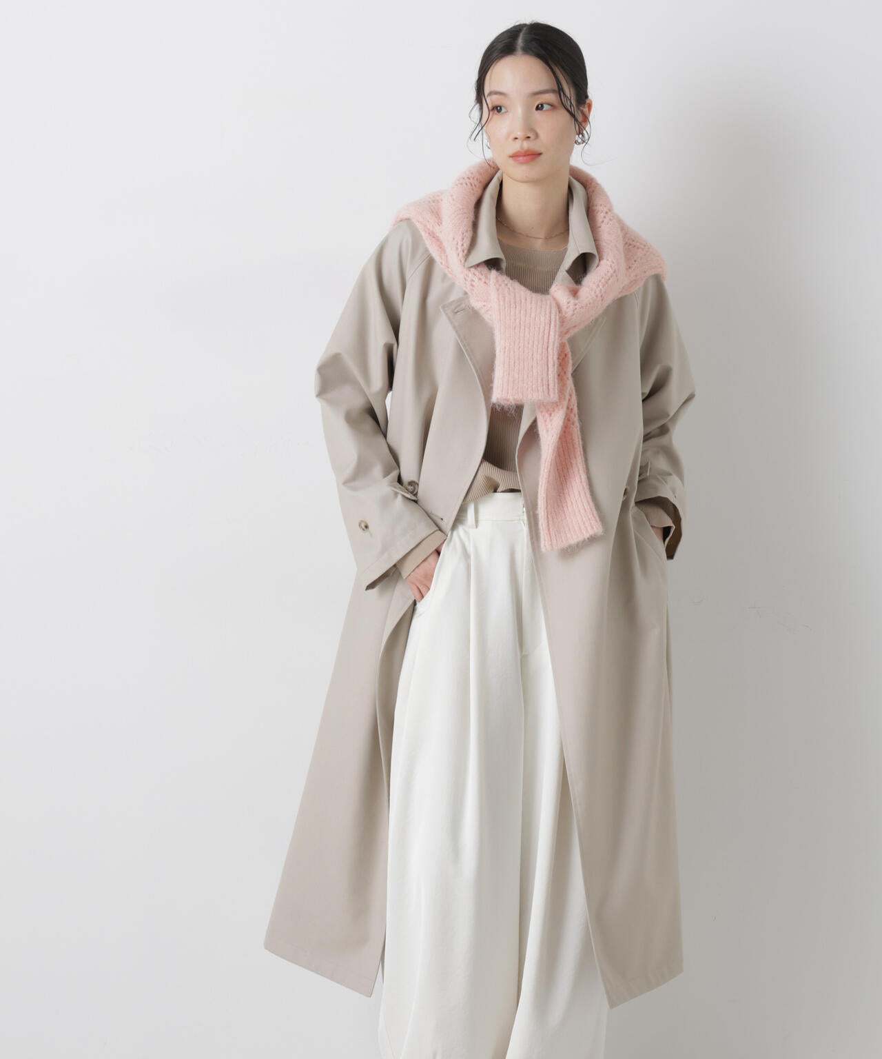 撥水 ＆ 花粉ガード トレンチコート