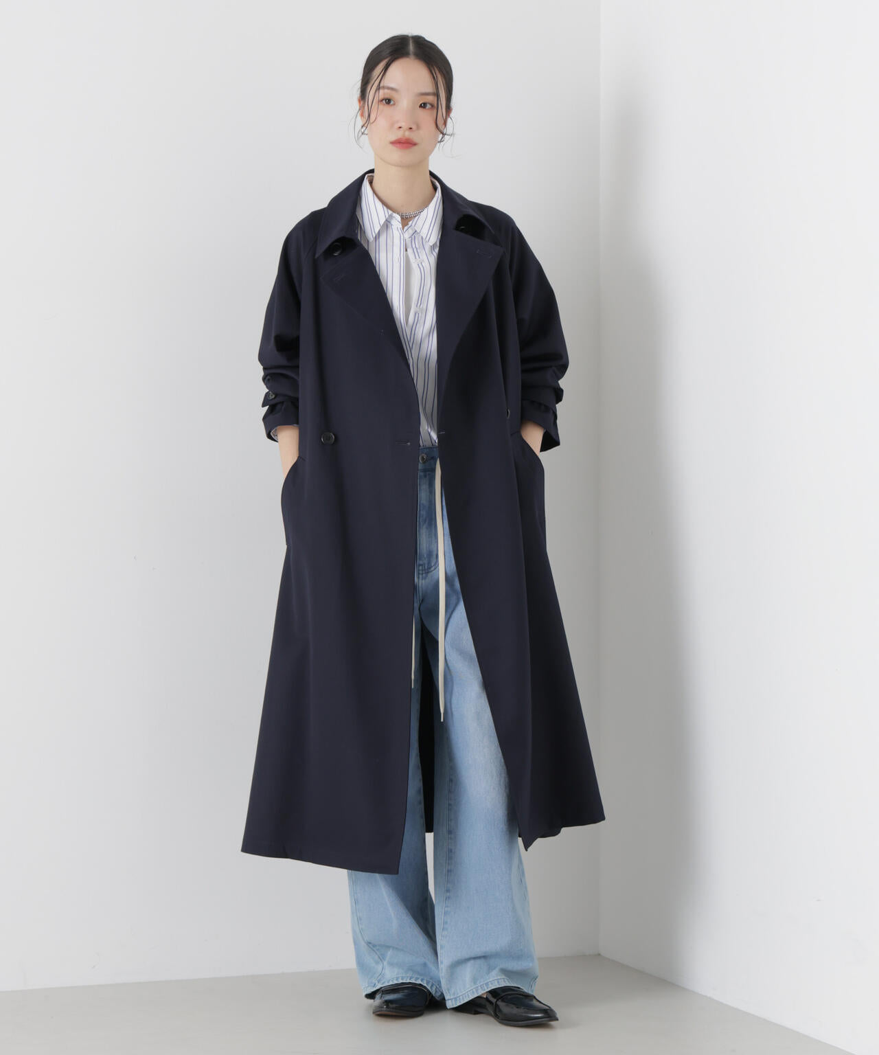 撥水 ＆ 花粉ガード トレンチコート