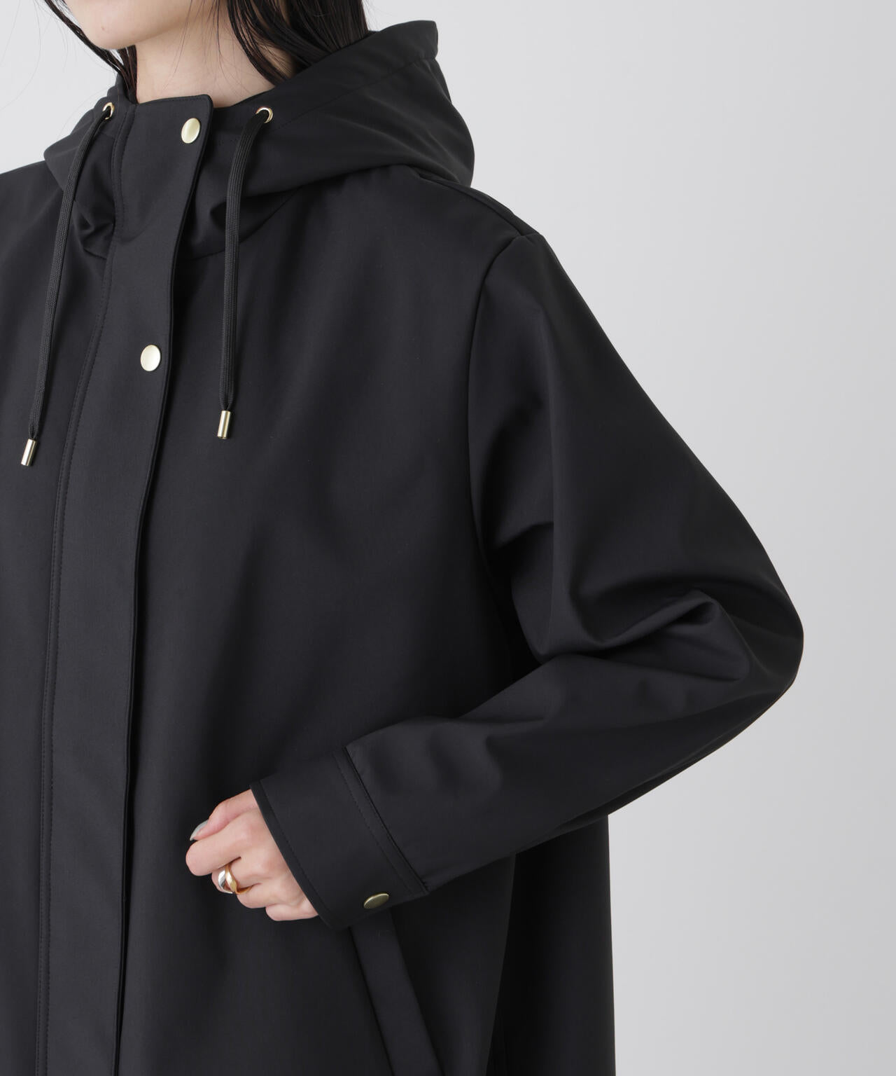 撥水 ＆ 花粉 ガード フードブルゾン