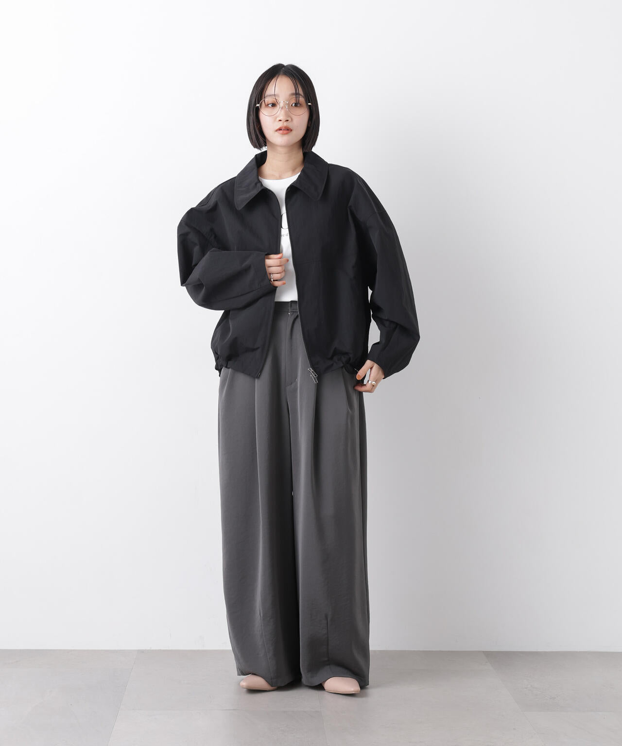 【SOÉJU】コクーンジップブルゾン ☆軽くて上品♪気負わず着られる便利アウター | TOKYO REAL CLOTHES