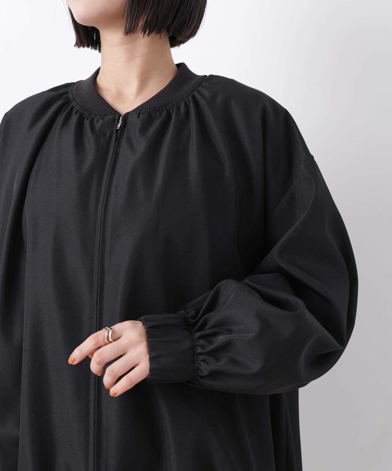 撥水加工 ドロストヘムリブブルゾン 6736112302