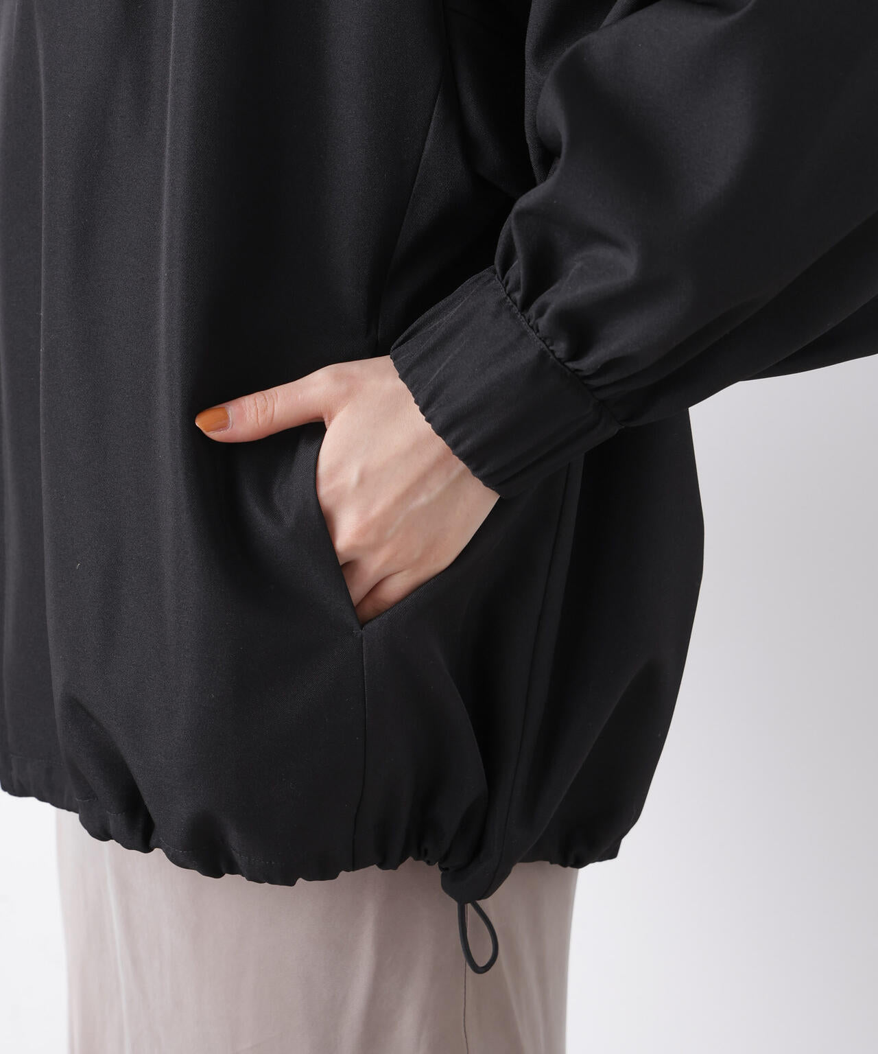 撥水加工 ドロストヘムリブブルゾン 6736112302