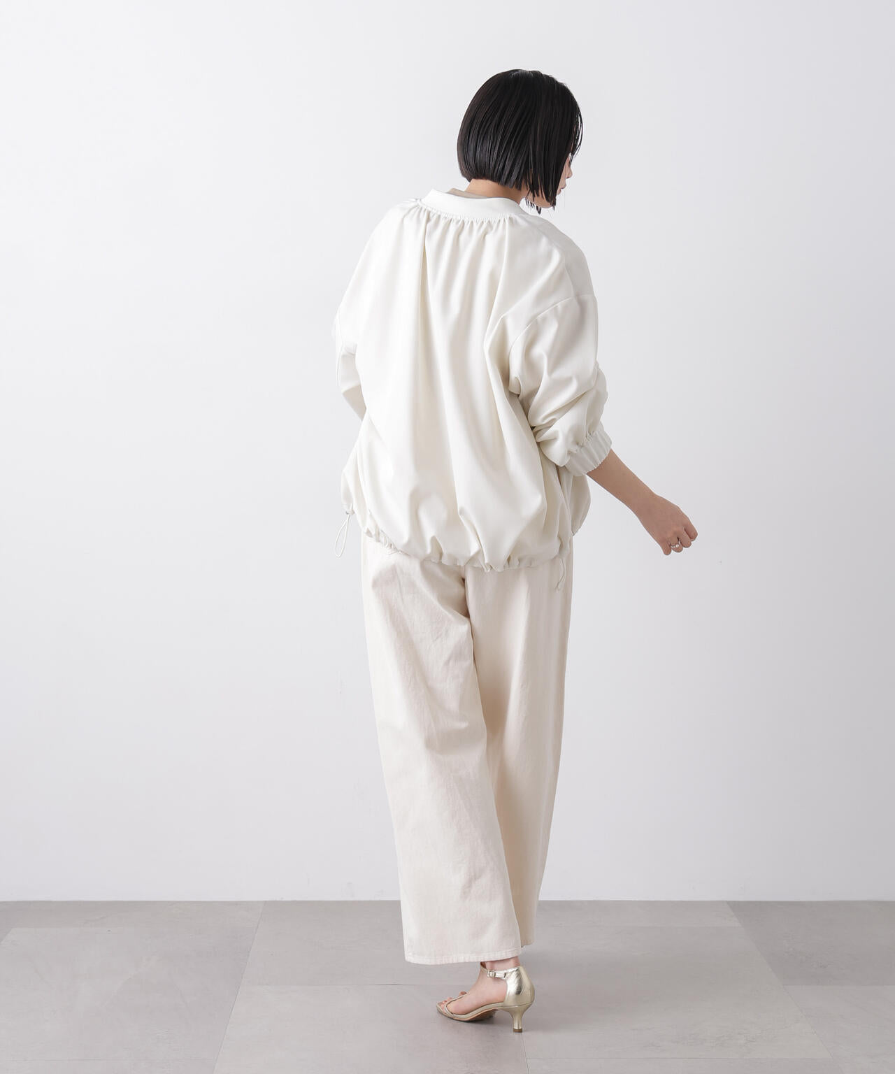 撥水加工 ドロストヘムリブブルゾン 6736112302