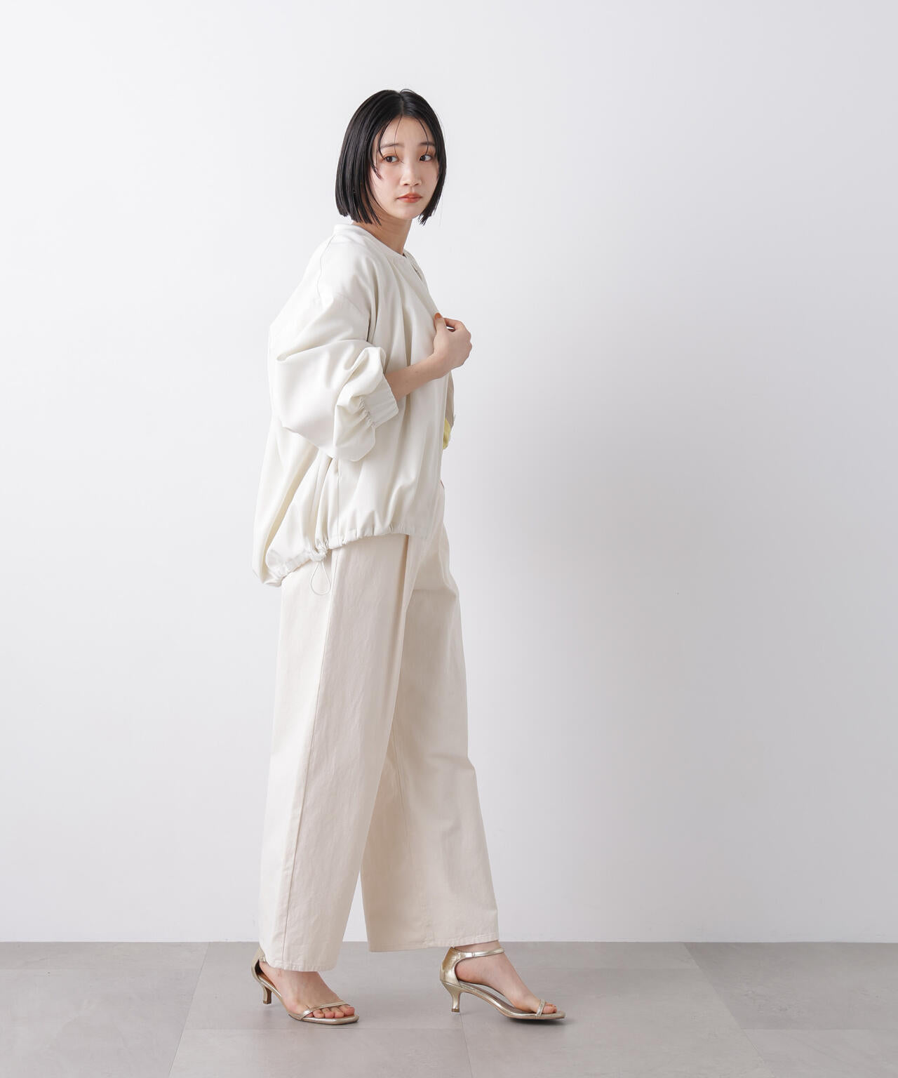 撥水加工 ドロストヘムリブブルゾン 6736112302