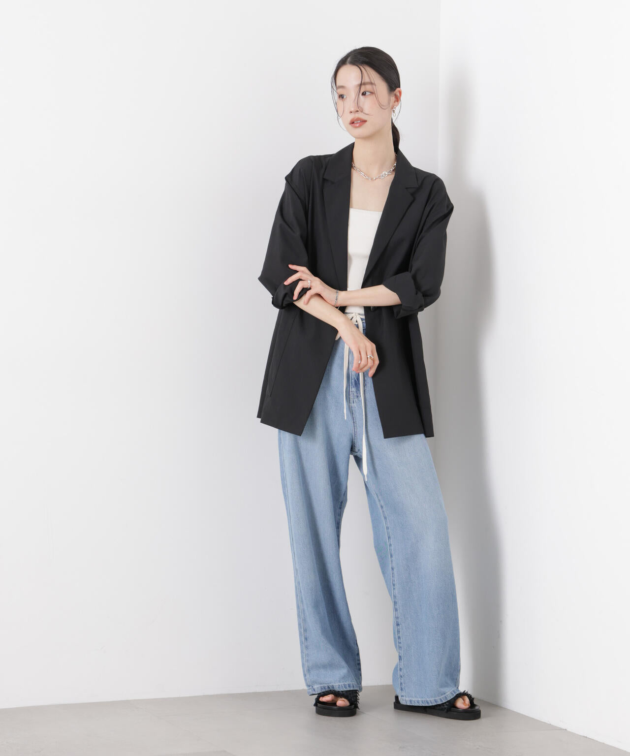 ソフトシアーシングルジャケット(セットアップ可) 6736116305