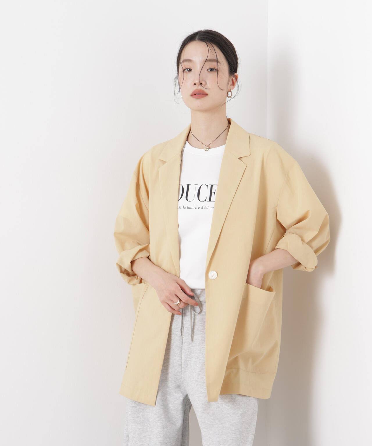 ソフトシアーシングルジャケット(セットアップ可) 6736116305