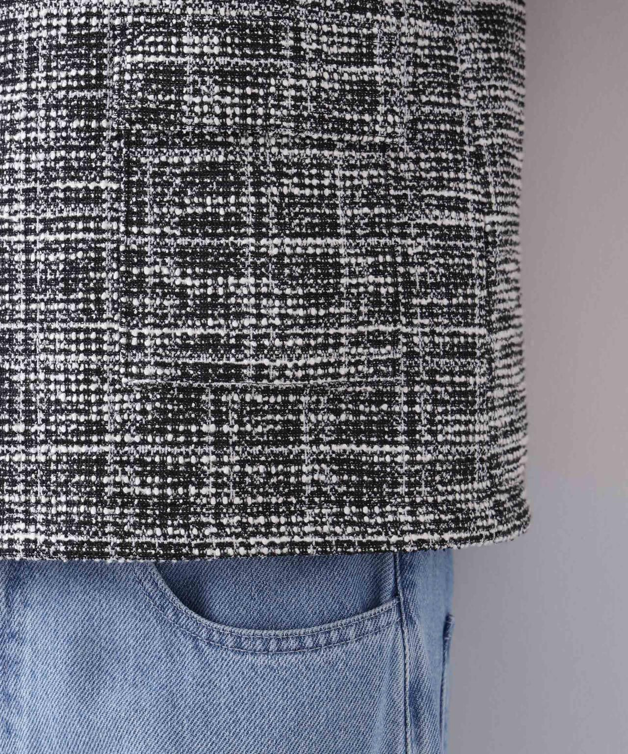 カットツイード金ボタンジレ(セットアップ可) 6736116306