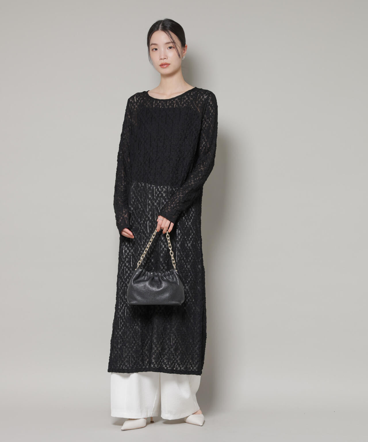 カットレースマキシワンピース 6736119300