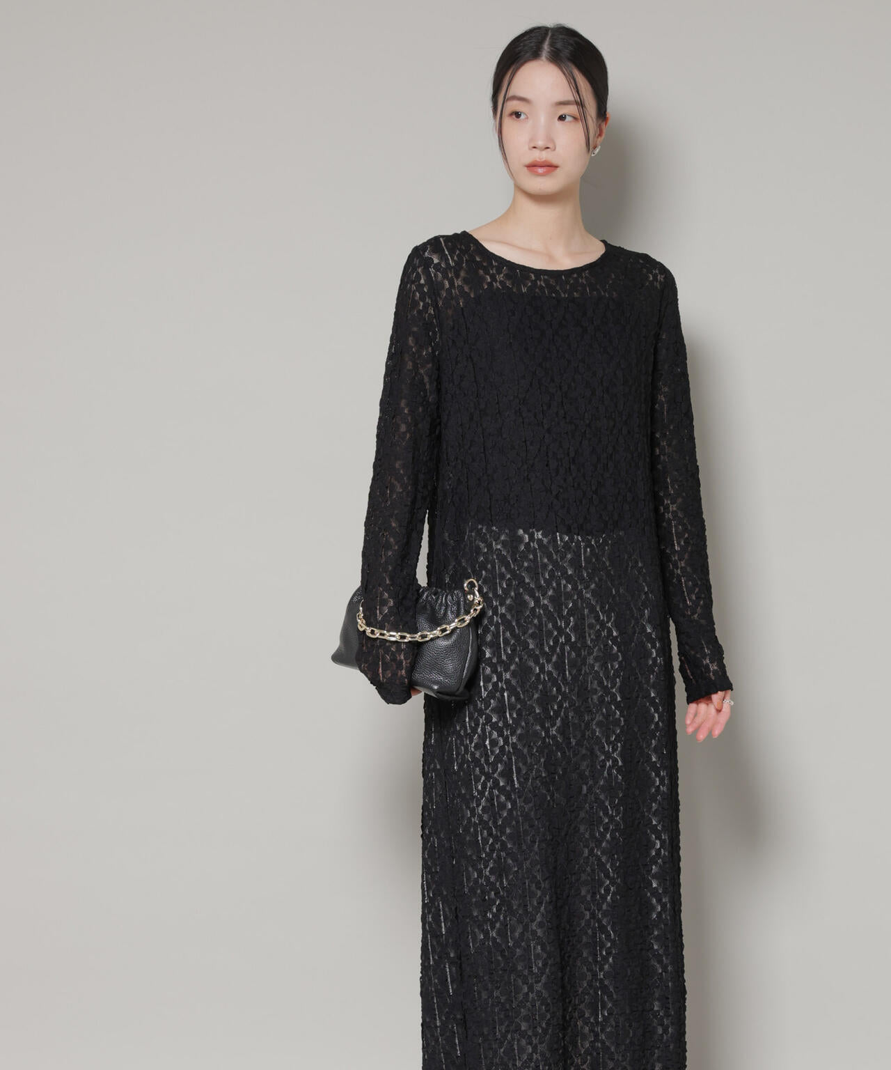 カットレース マキシ ワンピース