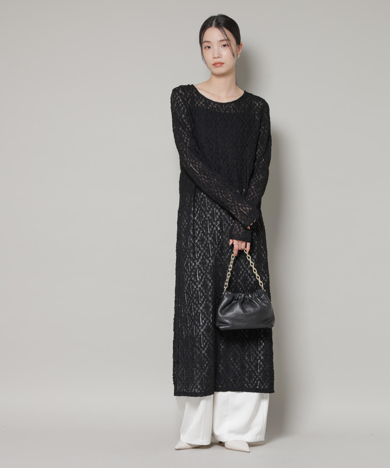 カットレースマキシワンピース 6736119300