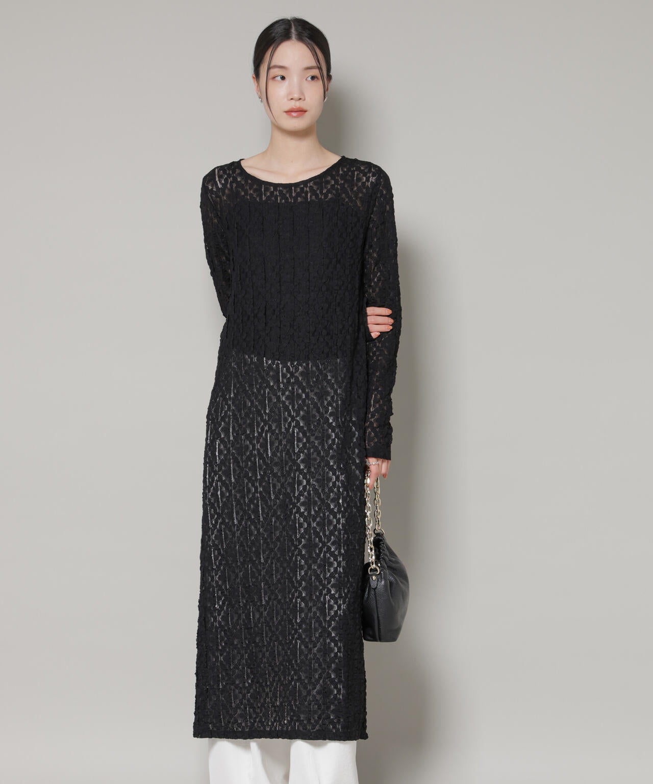 カットレース マキシ ワンピース