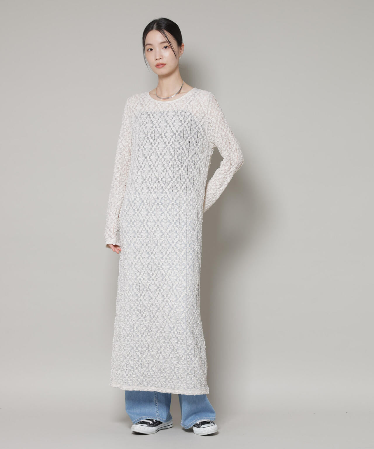 カットレースマキシワンピース 6736119300