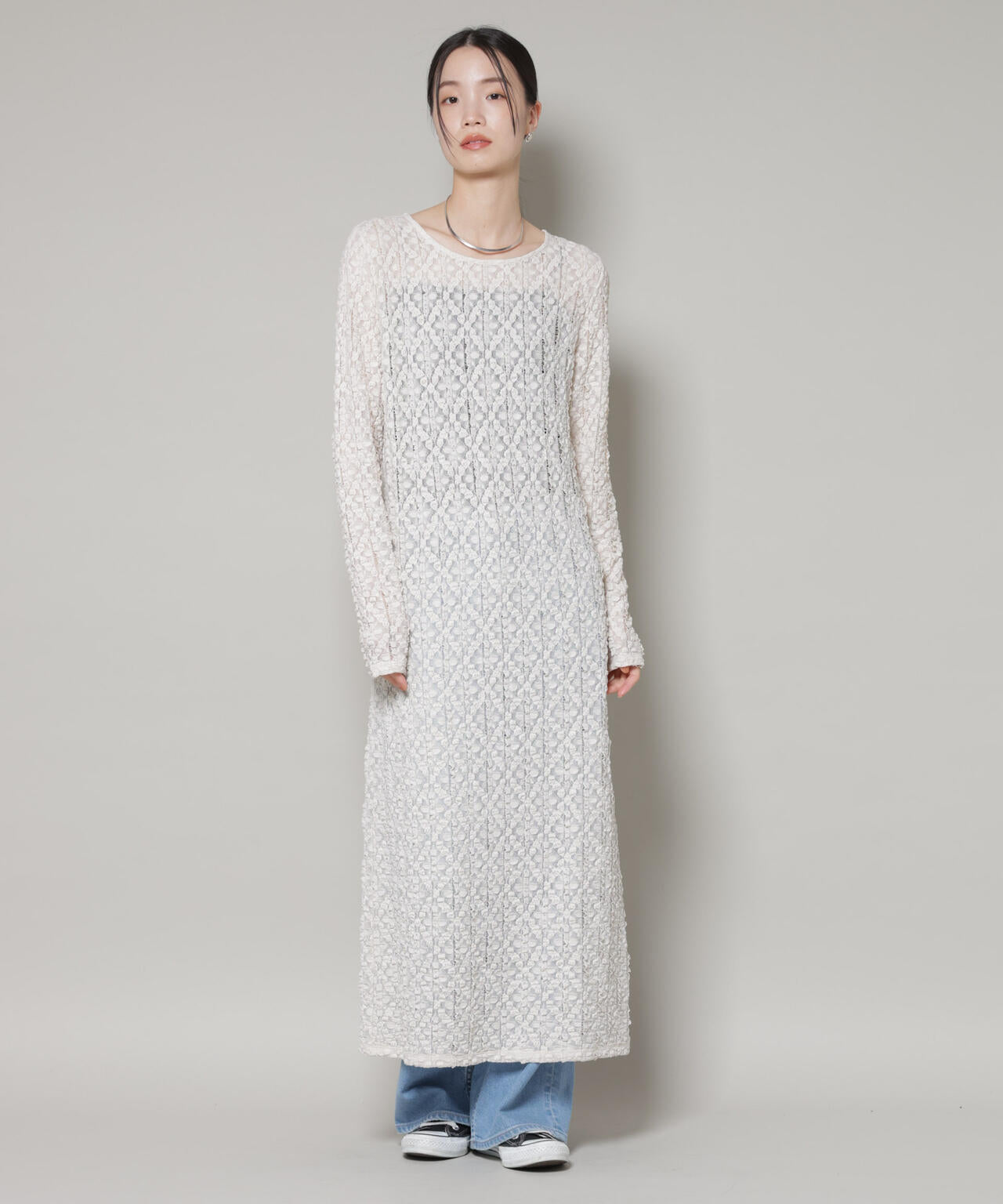 カットレースマキシワンピース 6736119300