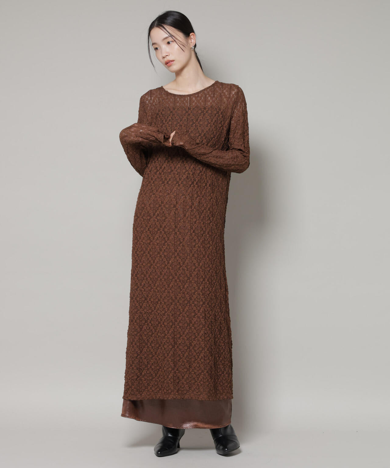 カットレースマキシワンピース 6736119300