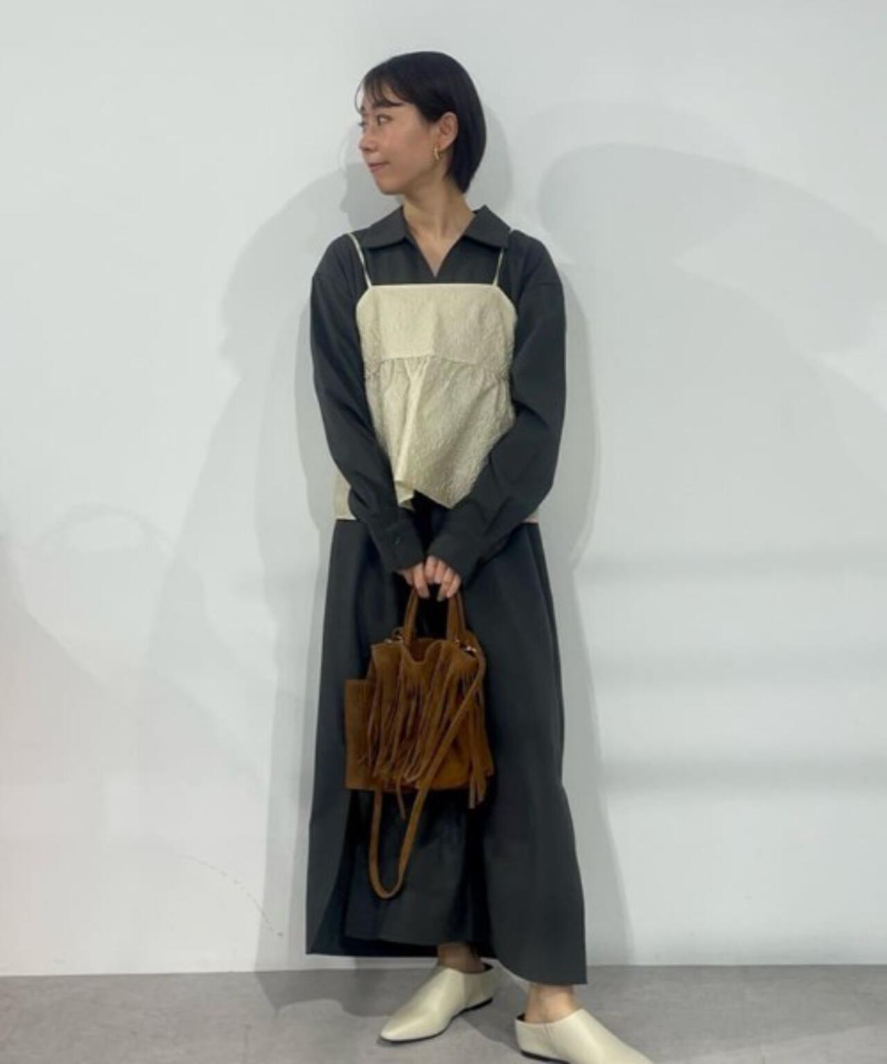 キャミビスチェ×スキッパーワンピース アンサンブルセット 6736119302