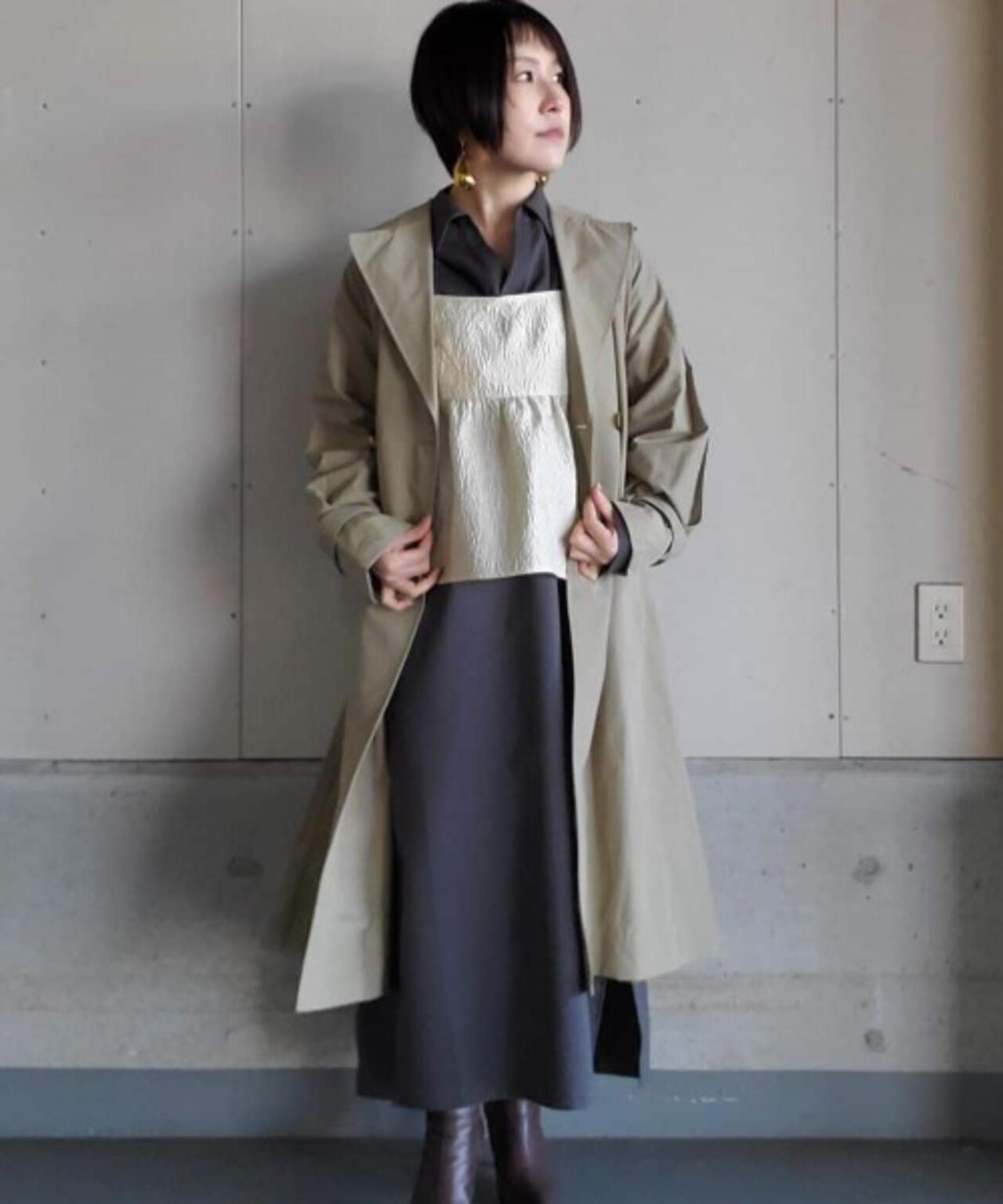 キャミビスチェ×スキッパーワンピース アンサンブルセット 6736119302