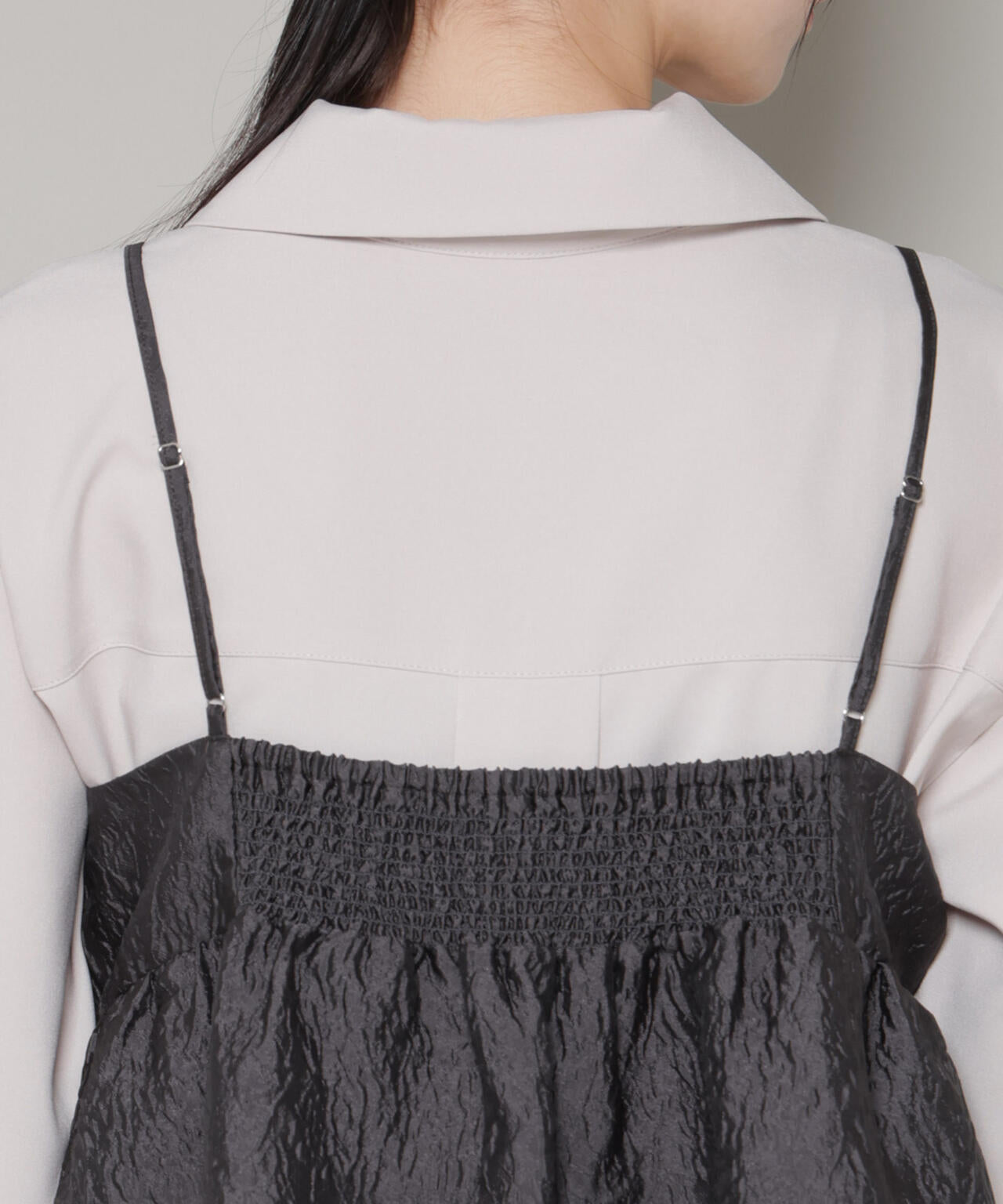 キャミビスチェ×スキッパーワンピース アンサンブルセット 6736119302