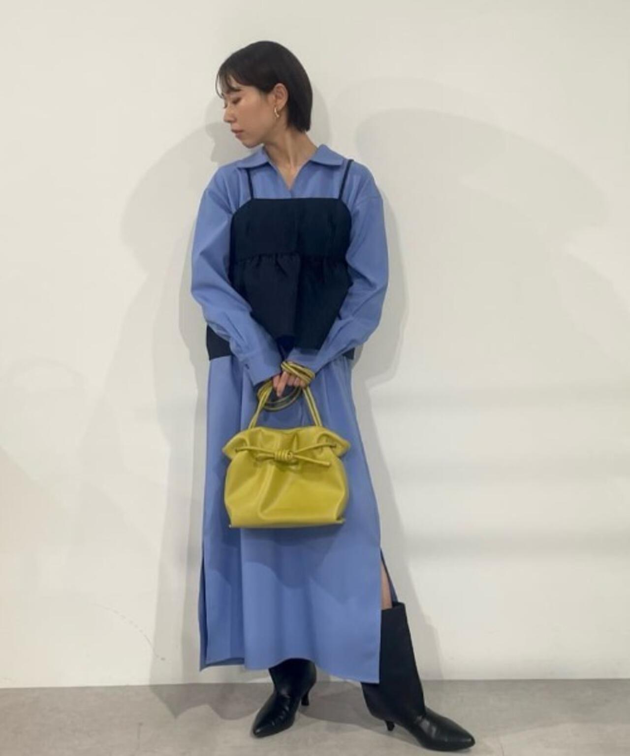 キャミビスチェ×スキッパーワンピース アンサンブルセット 6736119302