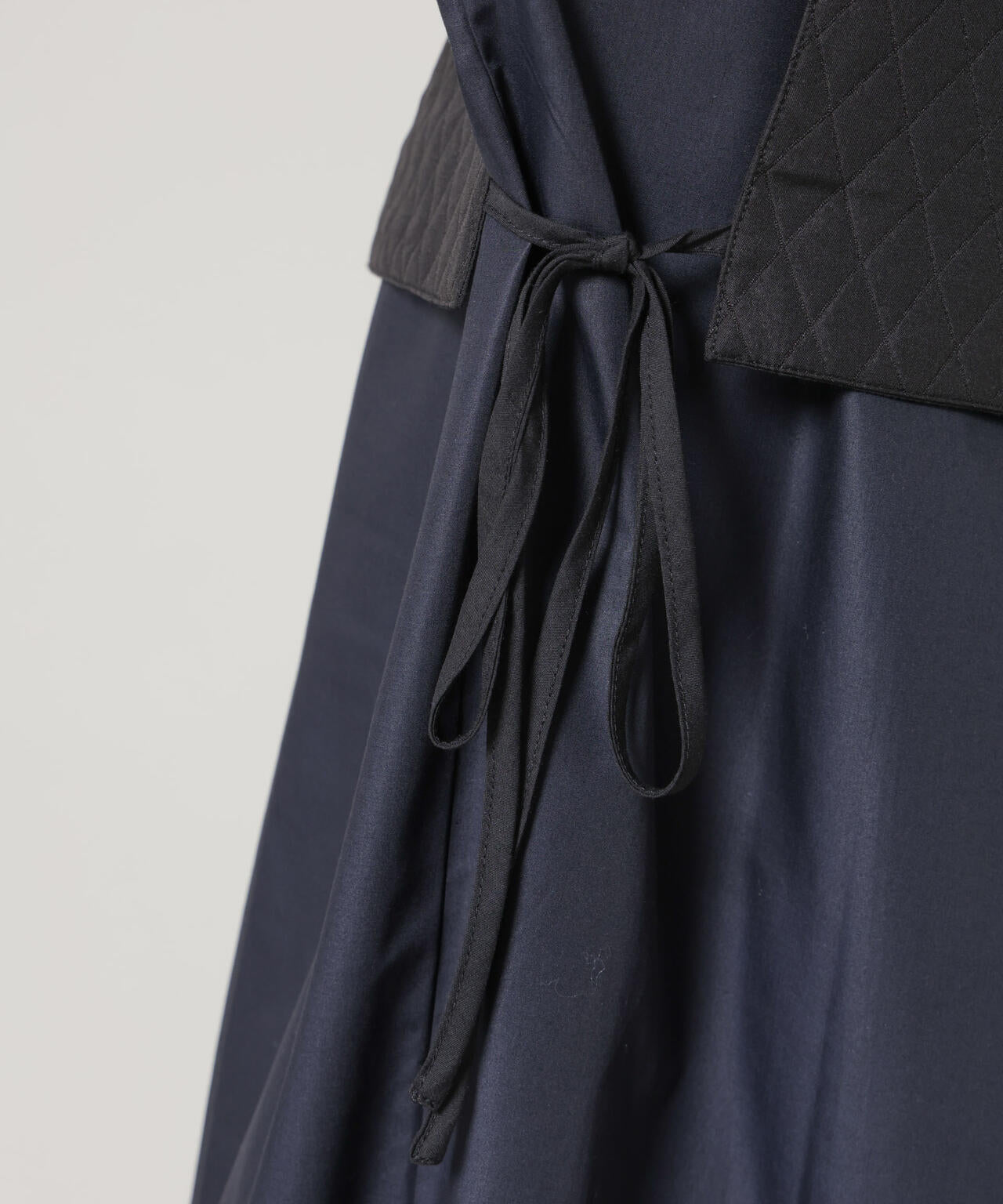 キルティングベスト×ギャザーワンピース アンサンブルセット 6736119303