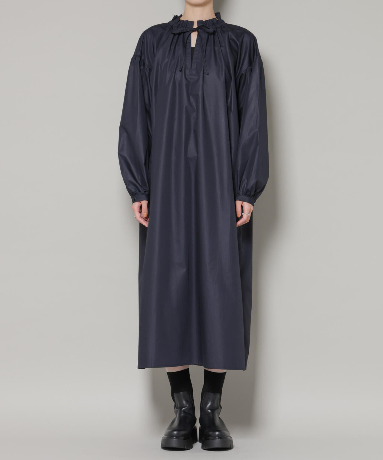 キルティングベスト×ギャザーワンピース アンサンブルセット 6736119303