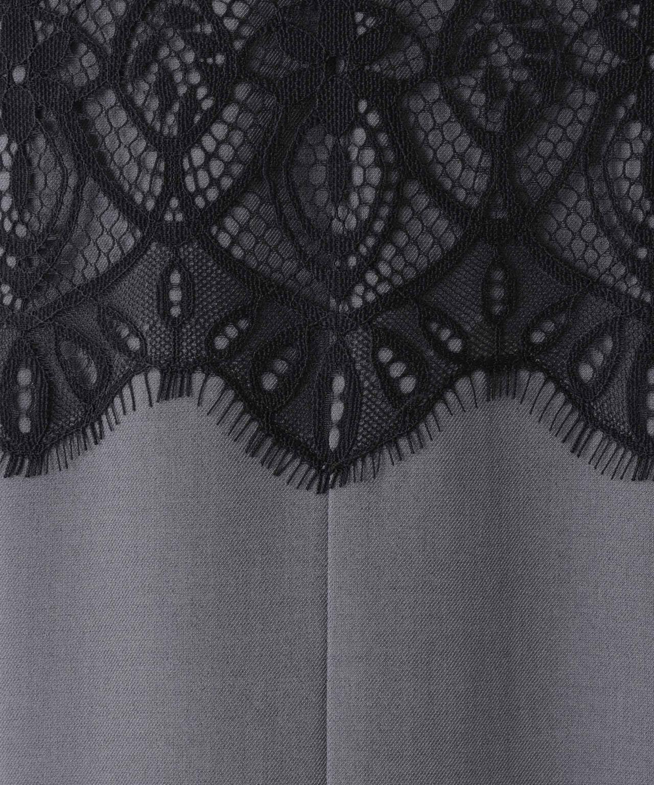 レース切り替えノースリーブワンピース 6736119304