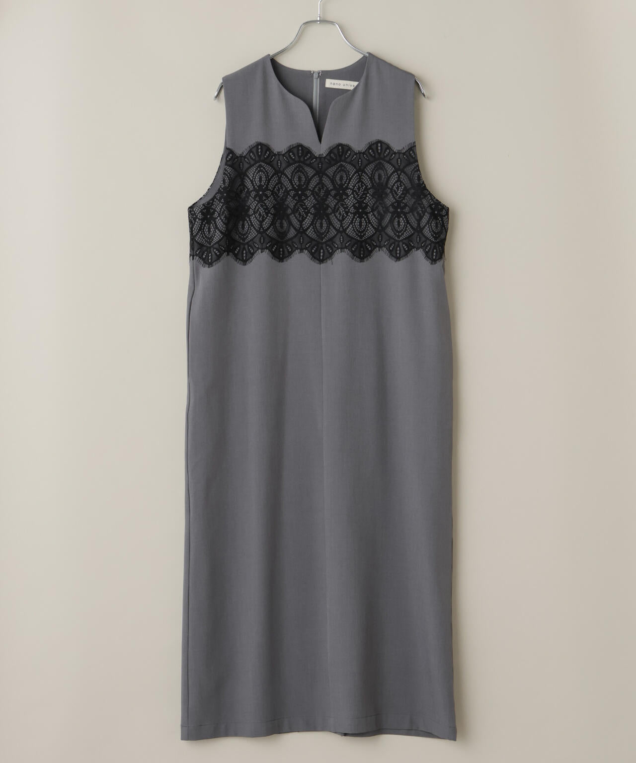 レース切り替えノースリーブワンピース 6736119304