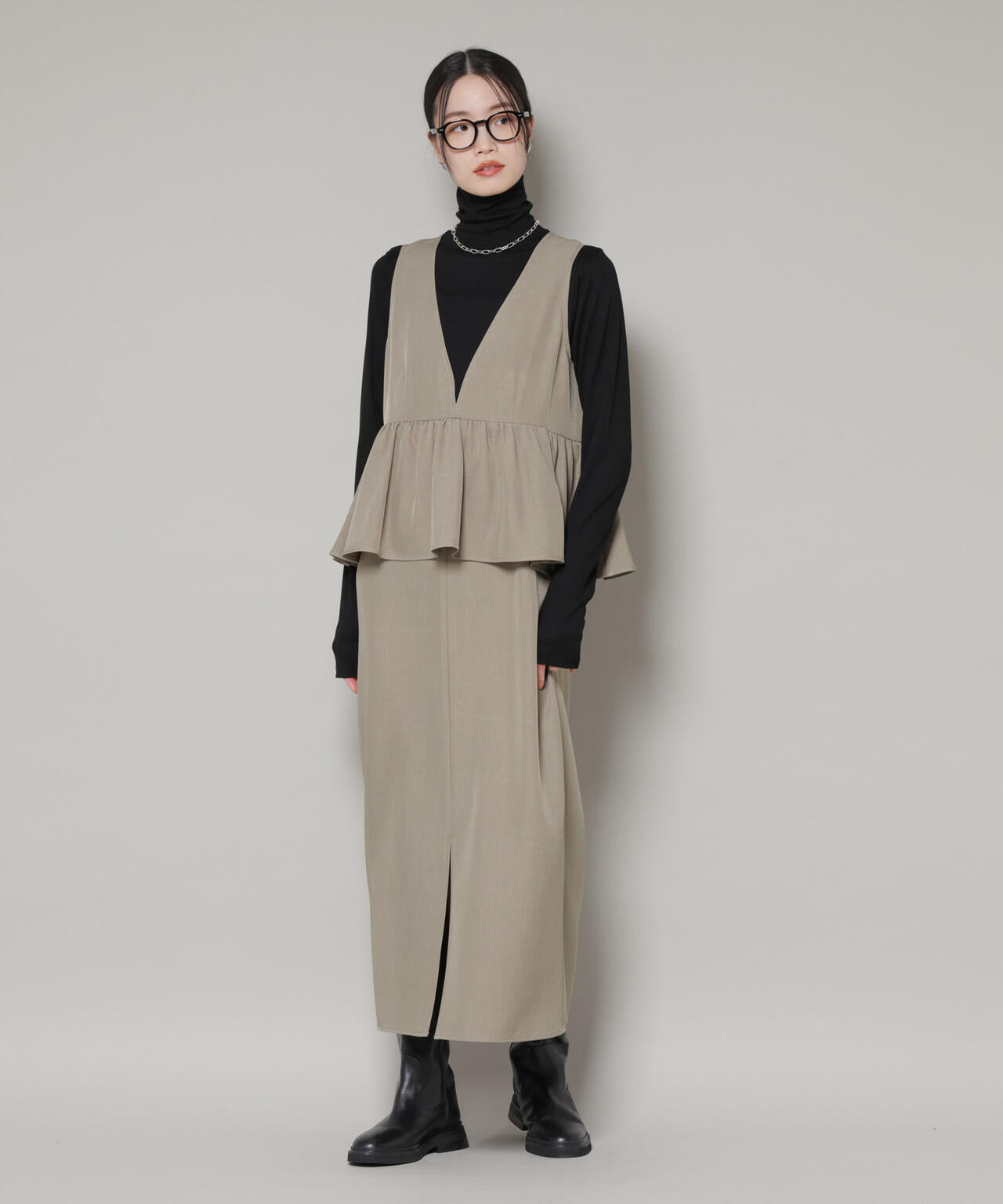 Max Mara 2点おまとめ モヘアワンピース　切り替えワンピース　バイカラー 前後2way フレア 切り替え ワンピース